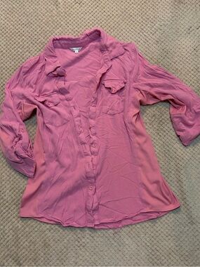 Cavalini Pink Button-Down Lightweight Women's Shirt